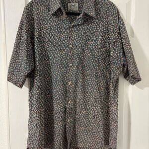 Vintage Body Objects Men's Floral Button Down Shirt